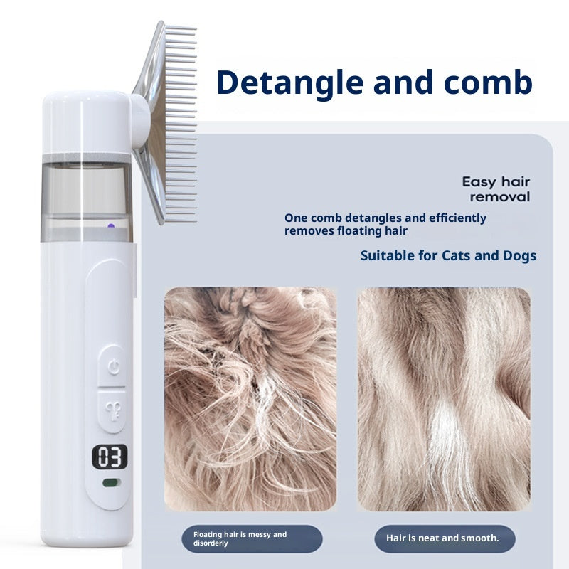 Two-in-one Electric Pet Hair Removal Knot Untying Comb