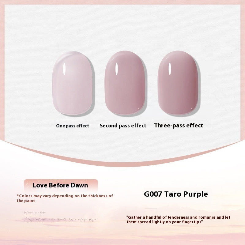XEIJAYI Polish White Nude Transparent Color Nail Beauty UV