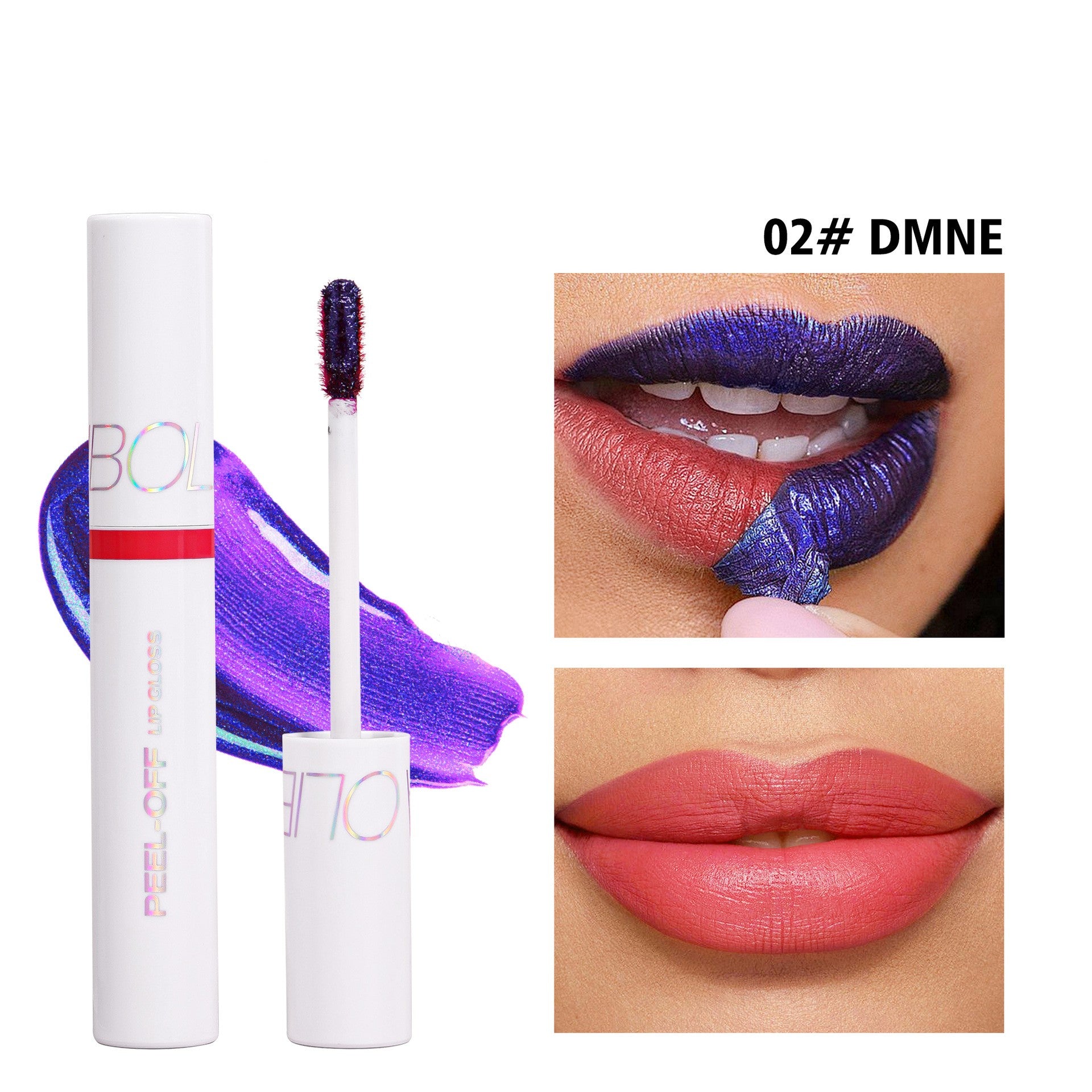 Tearing Type Lip Gloss Matte Finish Universal For Skin Type