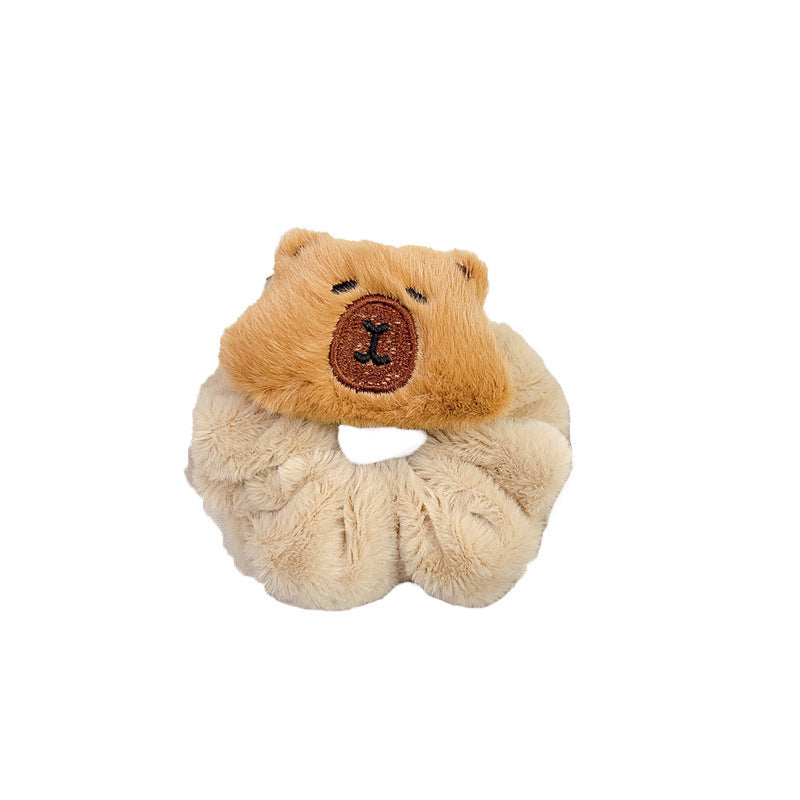 Children's Cartoon Plush Large Intestine Headdress Barrettes