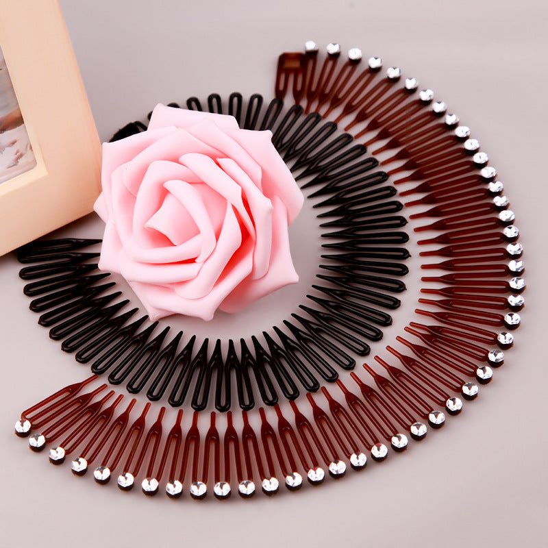 Cute Rice Noodle Spring Comb Wig Inserting Accessories