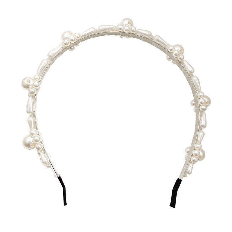Women's Retro Super Fairy Crystal Pearl Headband