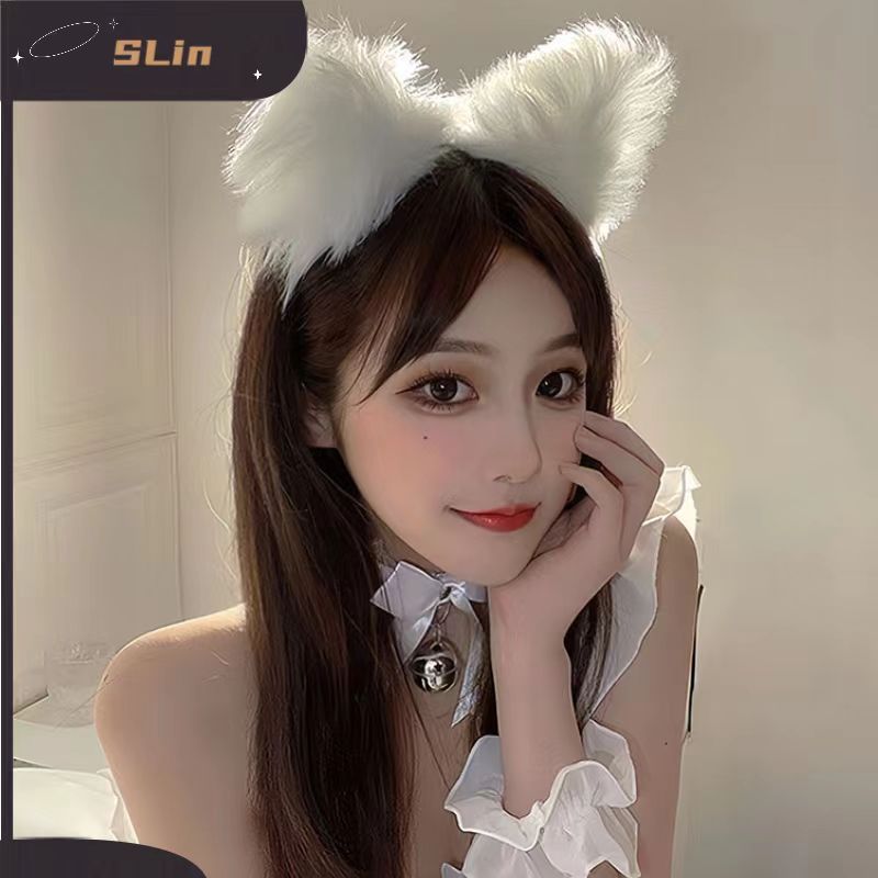 Furry Cat Ears Headband For Women