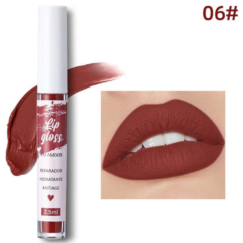 New No Stain On Cup Long-lasting Matte Non-fading Matte Velvet Lip Gloss