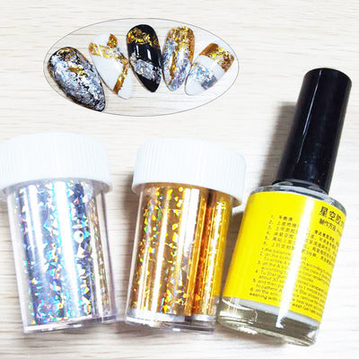 Starry Sky Glue Magic Color Nail Anti-freezing Tattoo Glue