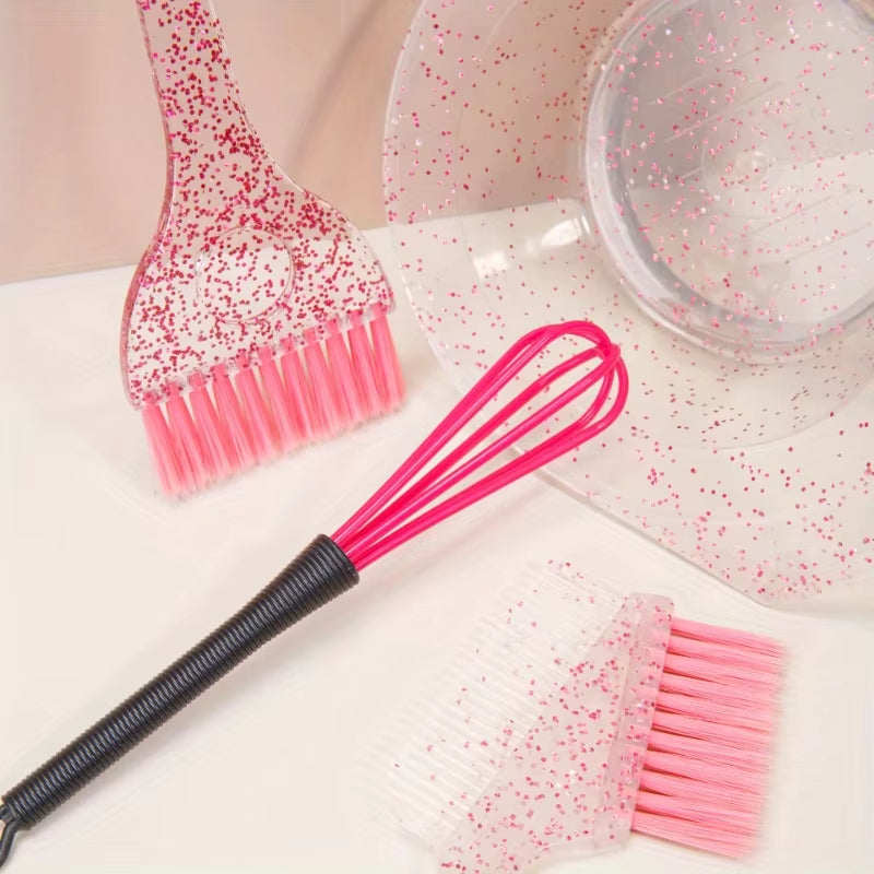 Hair Treatment Oil Transparent Hair Dye Comb Hair Salon Highlighting Tool