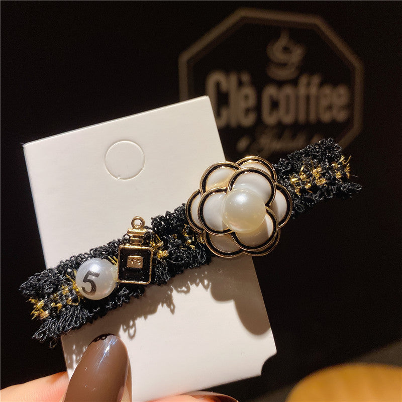 Classic Style Camellia Barrettes Female Sweet Fairy Fringe Clip Head Accessories