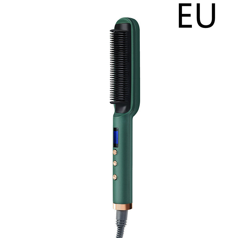 Negative Ion Straight Curling Dual-purpose Electric Heating Hair Straightening Comb