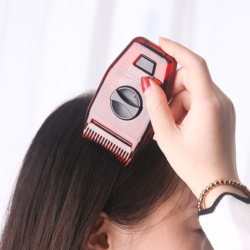 Adjustable Manual Hair Trimmer Portable Haircut Comb Hidden