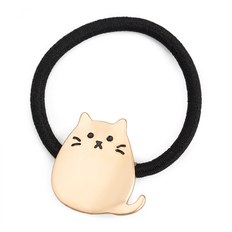 Frosted Matt Golden Cat Chinchilla Hair Rope Head Rope