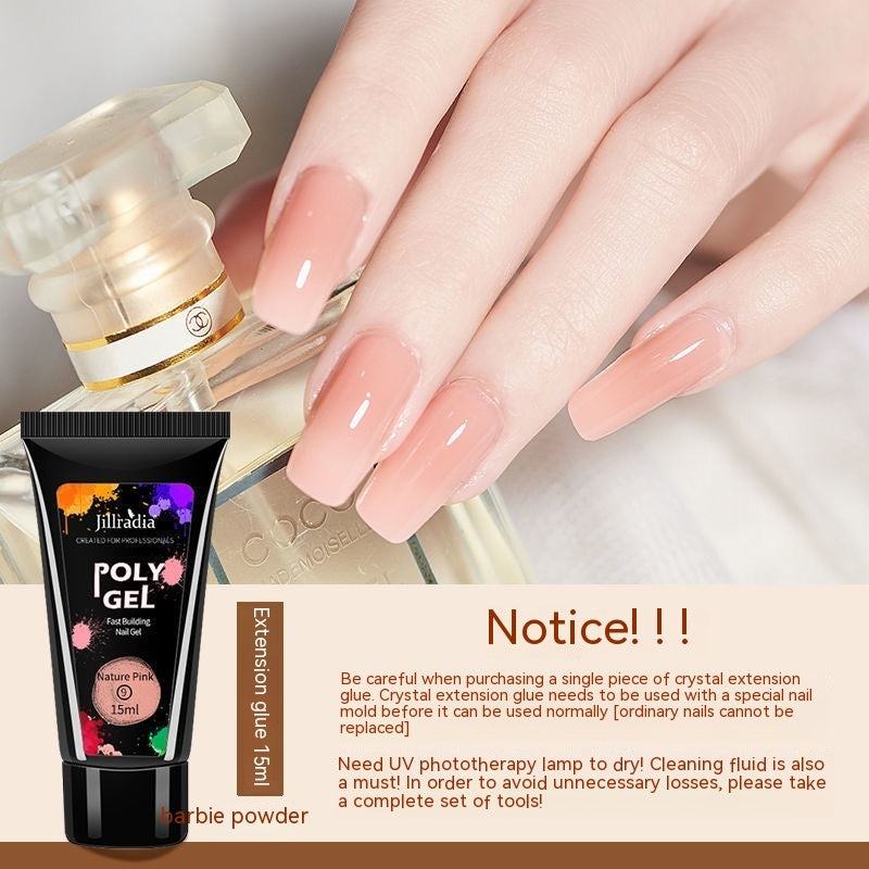 Crystal Extended Glue Nail Beauty UV