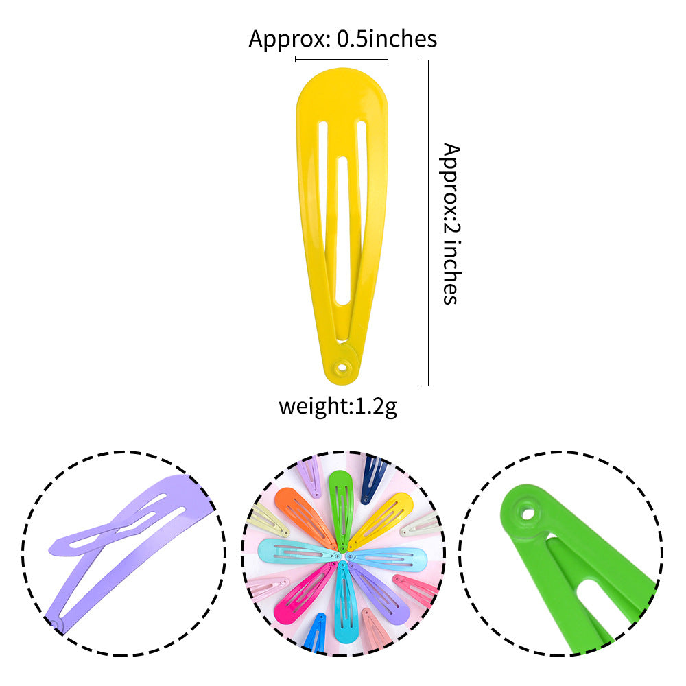 80PCS Hair Clips, 2 Inch Non-Slip Metal Hair Barrettes For Girls, Kids, Baby And Women. 20 Colors