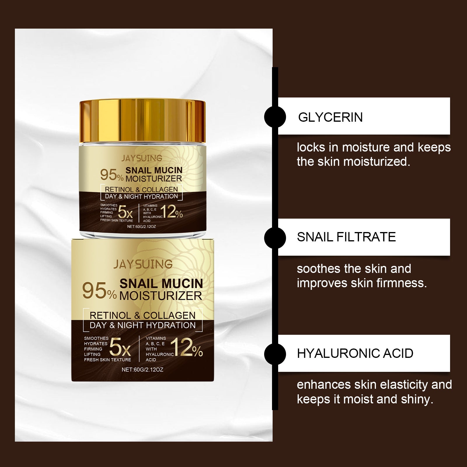 JAYSUING Snail Collagen Moisturizing Cream