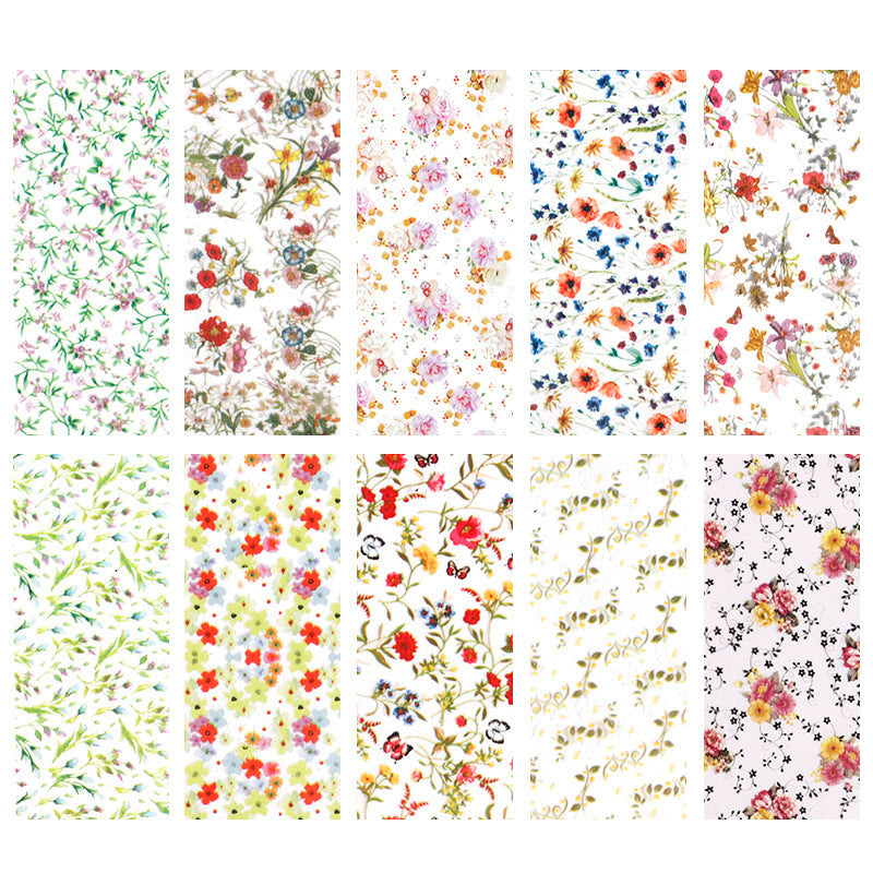 Leopard Nail Star Transfer Paper Sticker