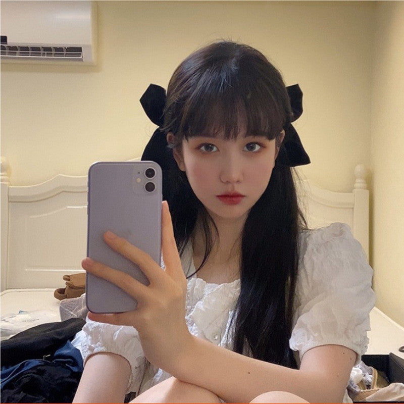 Half Piece Small Bow Hairpin Female Accessories