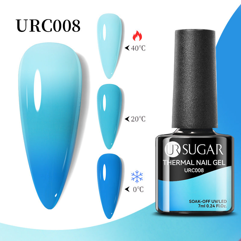 UR Sugar Autumn And Winter New Temperature Change UV Polish Cold And Warm Gradient Nail Glue