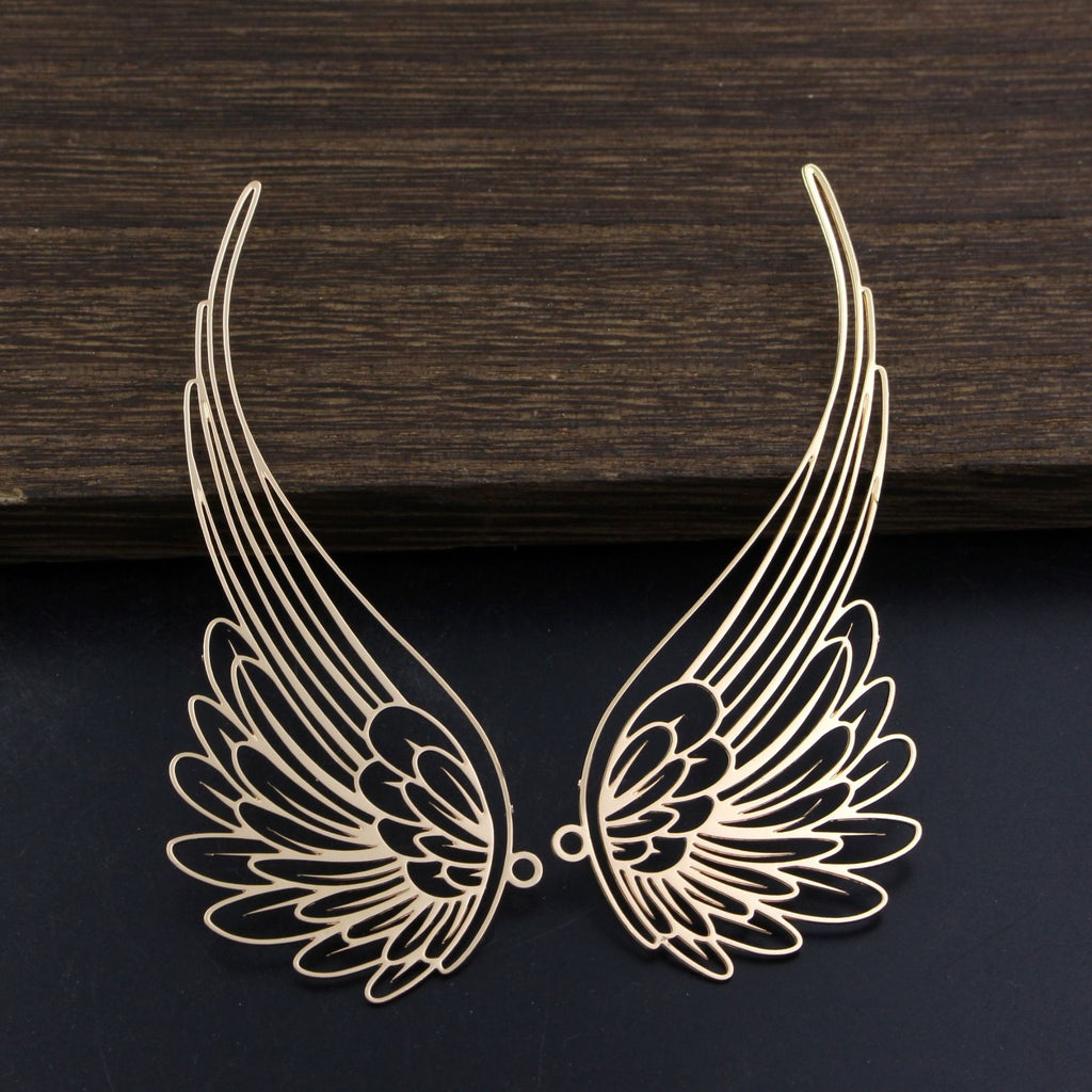 Jewelry Accessories Pure Copper Corrosion Wing Flower Pendant