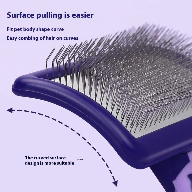 Pet Beauty Cat Bristle Hard Curved Needle Comb