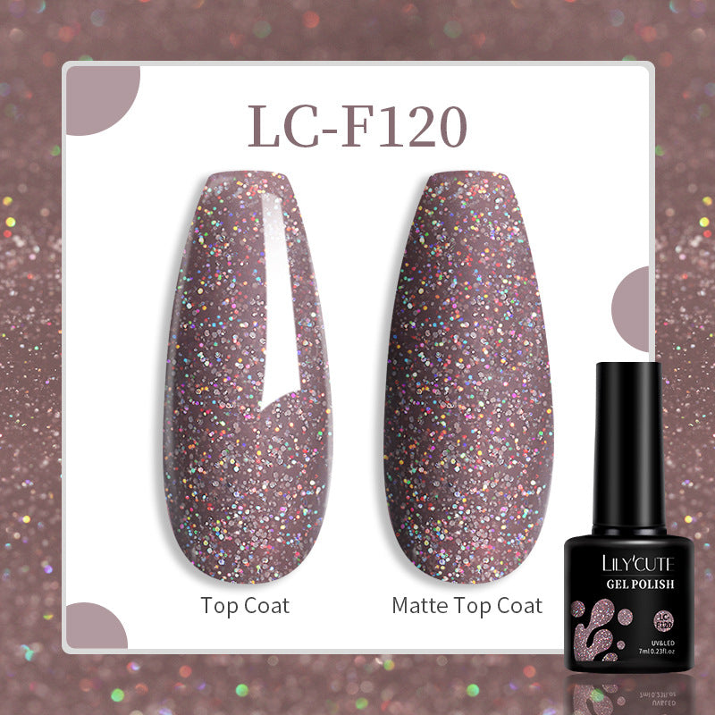 Lilycute 184 Colors Full Set Nail Glue Set Matte Nail Art Non-wash Sealing Layer Nail Polish Gel Base Gel