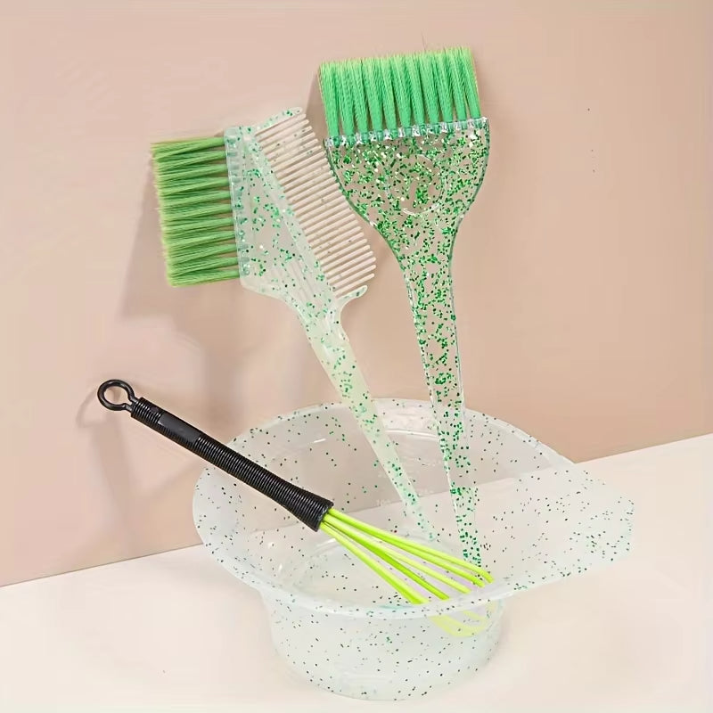 Hair Treatment Oil Transparent Hair Dye Comb Hair Salon Highlighting Tool