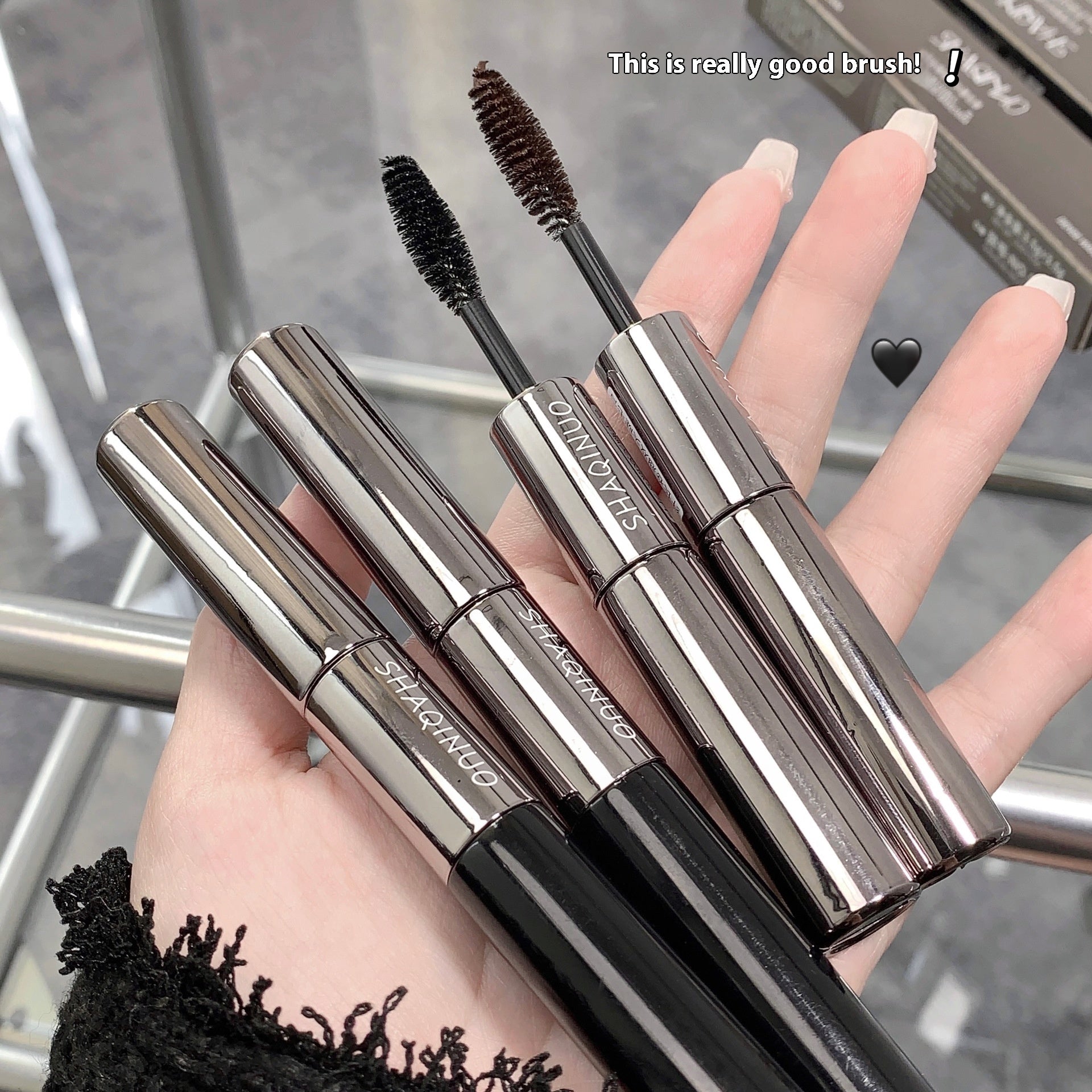 SHAQINUO Shanuo Long Curling Double-headed Mascara
