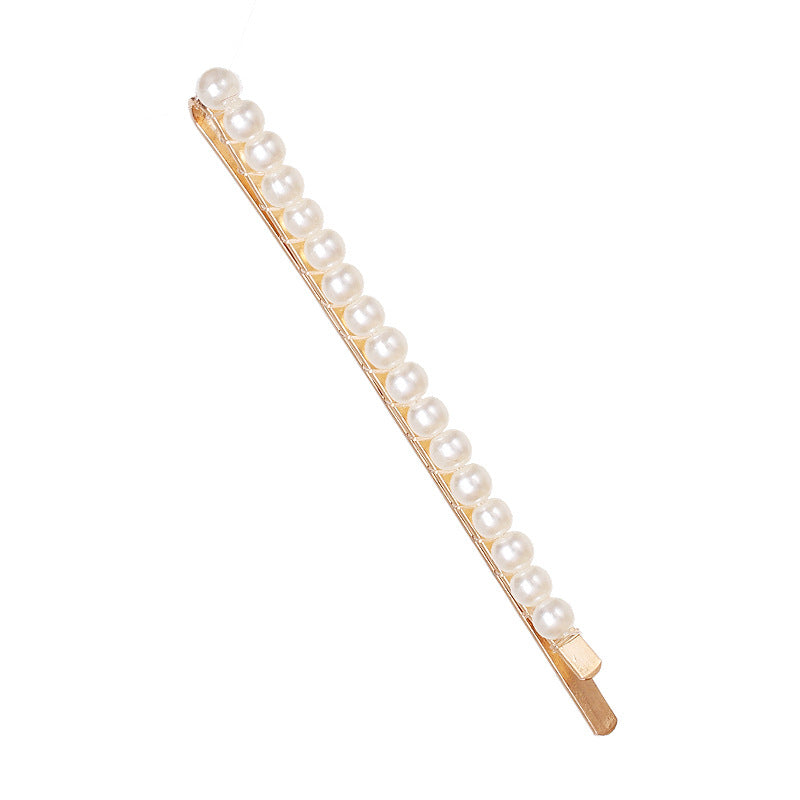 Simple Women's Beautiful Geometric Pearl Hairpin
