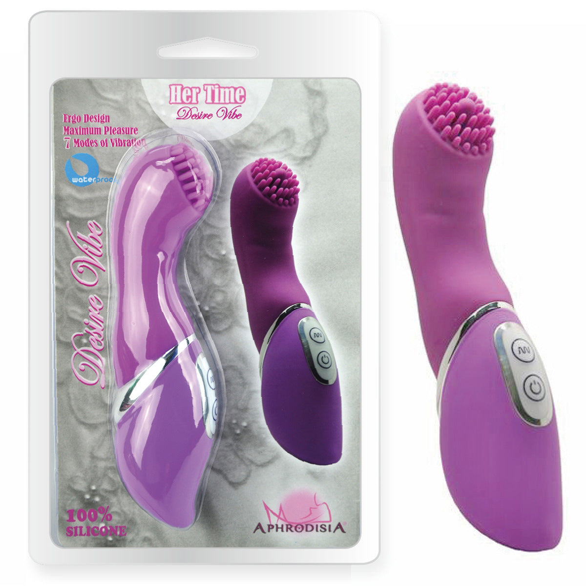 Round Comb Waterproof Silicone Mute Female Massager