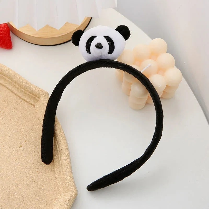 Cute Cartoon Plush Panda Headband Hair Accessories