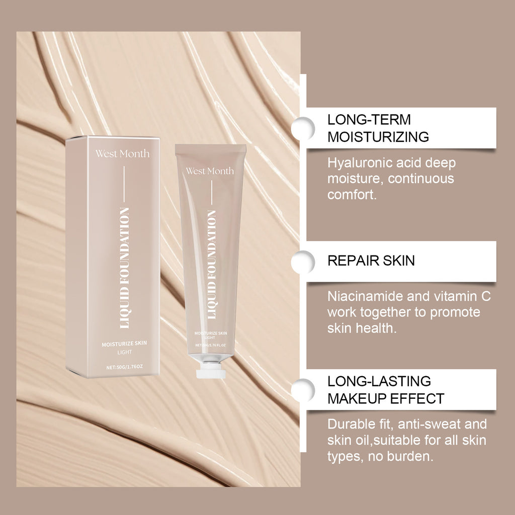 Moisturizing Liquid Foundation Long Lasting Smear-proof Makeup