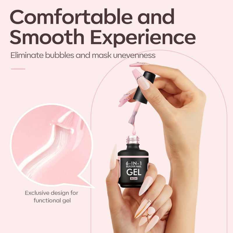 Chunjhu 6 IN 1 Extension Gel 15ML Builder Nail Gel In A