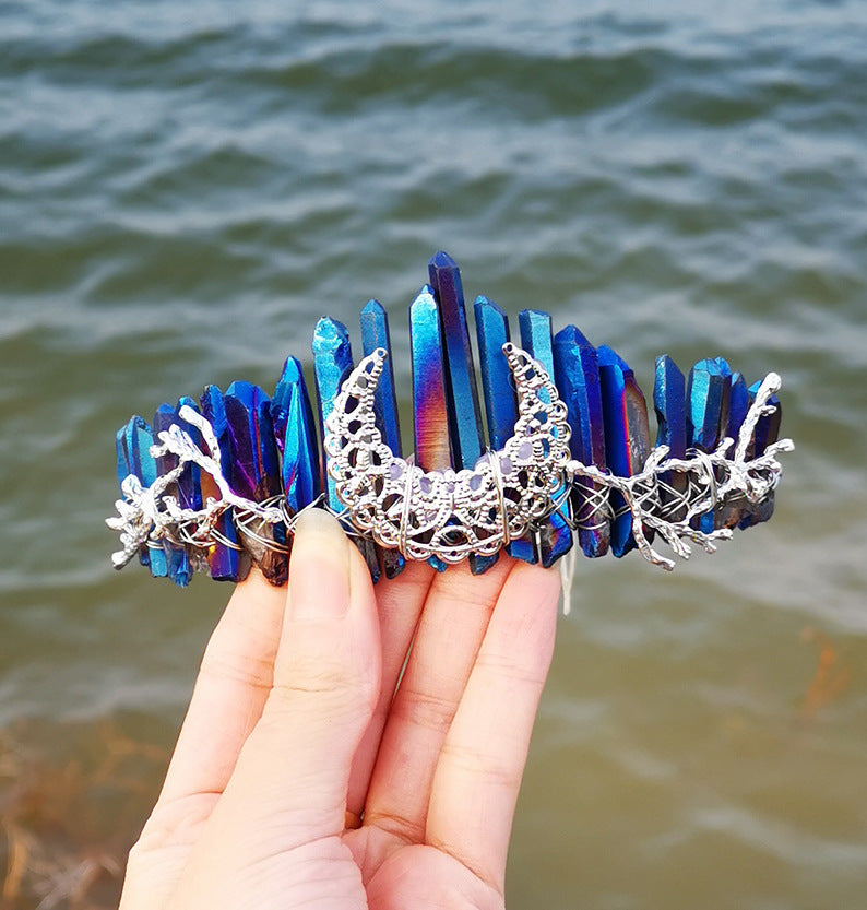 Rock Crystal Party Moon Branch Hairband