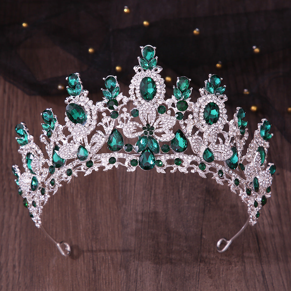 Bridal Crown Headdress Cross Wedding Dress Accessories Luxury Crystal