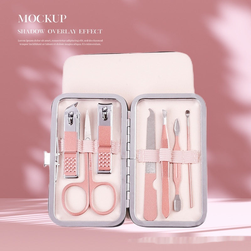 Mockup Stainless Steel Nail Scissor Set 18-piece Manicure Implement  Clippers