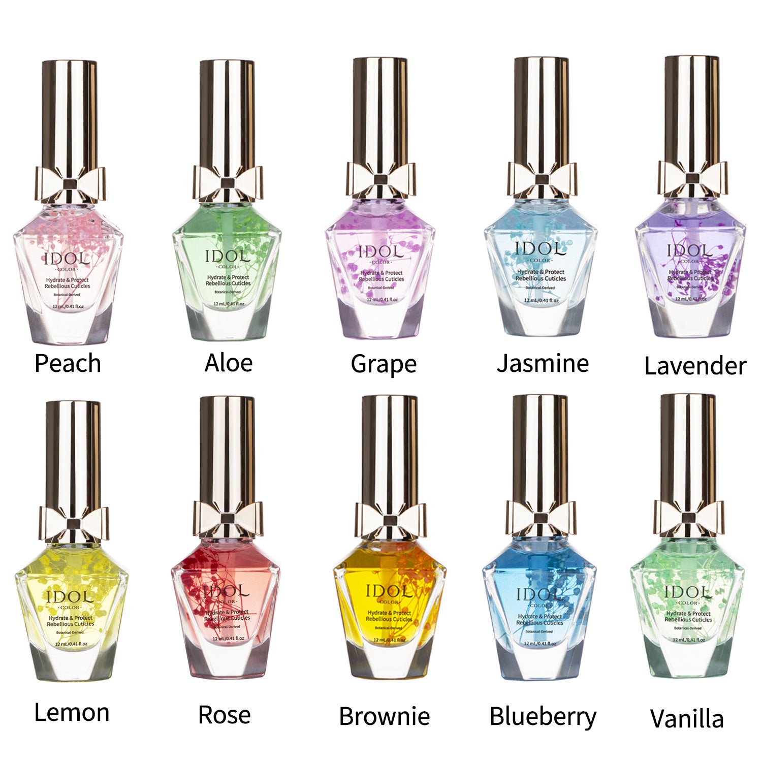 Plant Essential Cuticle Bow-shaped Nail Nourishing Manicure Cuticle Oil