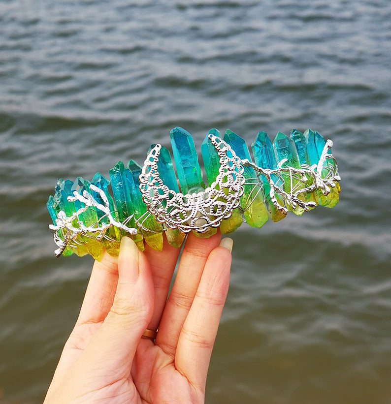 Rock Crystal Party Moon Branch Hairband