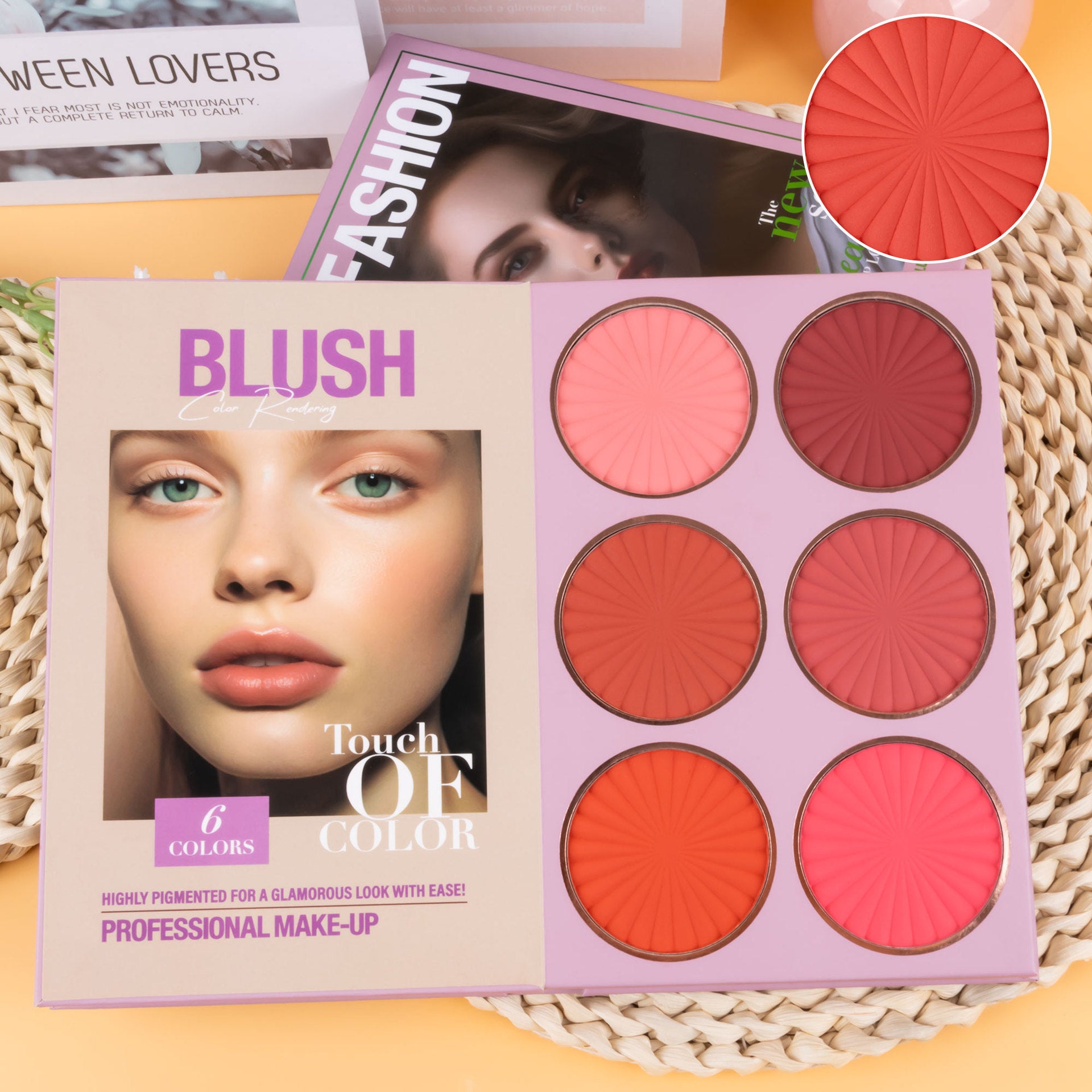 UrAtm 67 Colors Makeup Palette Five-layer Book Turning Eye Shadow Plate Blush