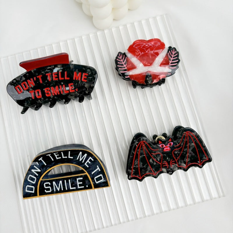 Halloween Shark Vinegar Bat Hair Clip
