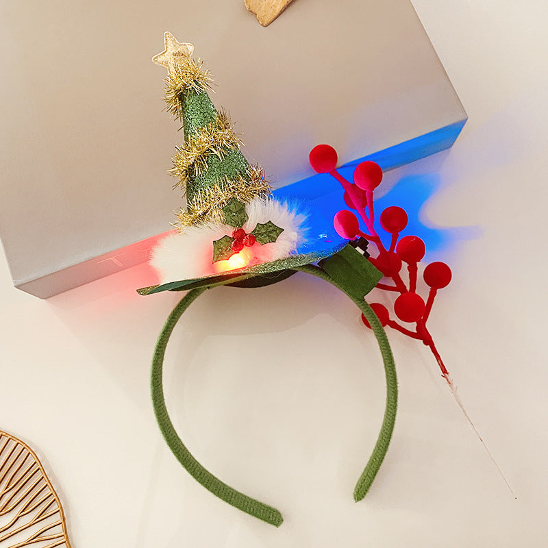 Christmas Antlers Hairband Decoration Plush