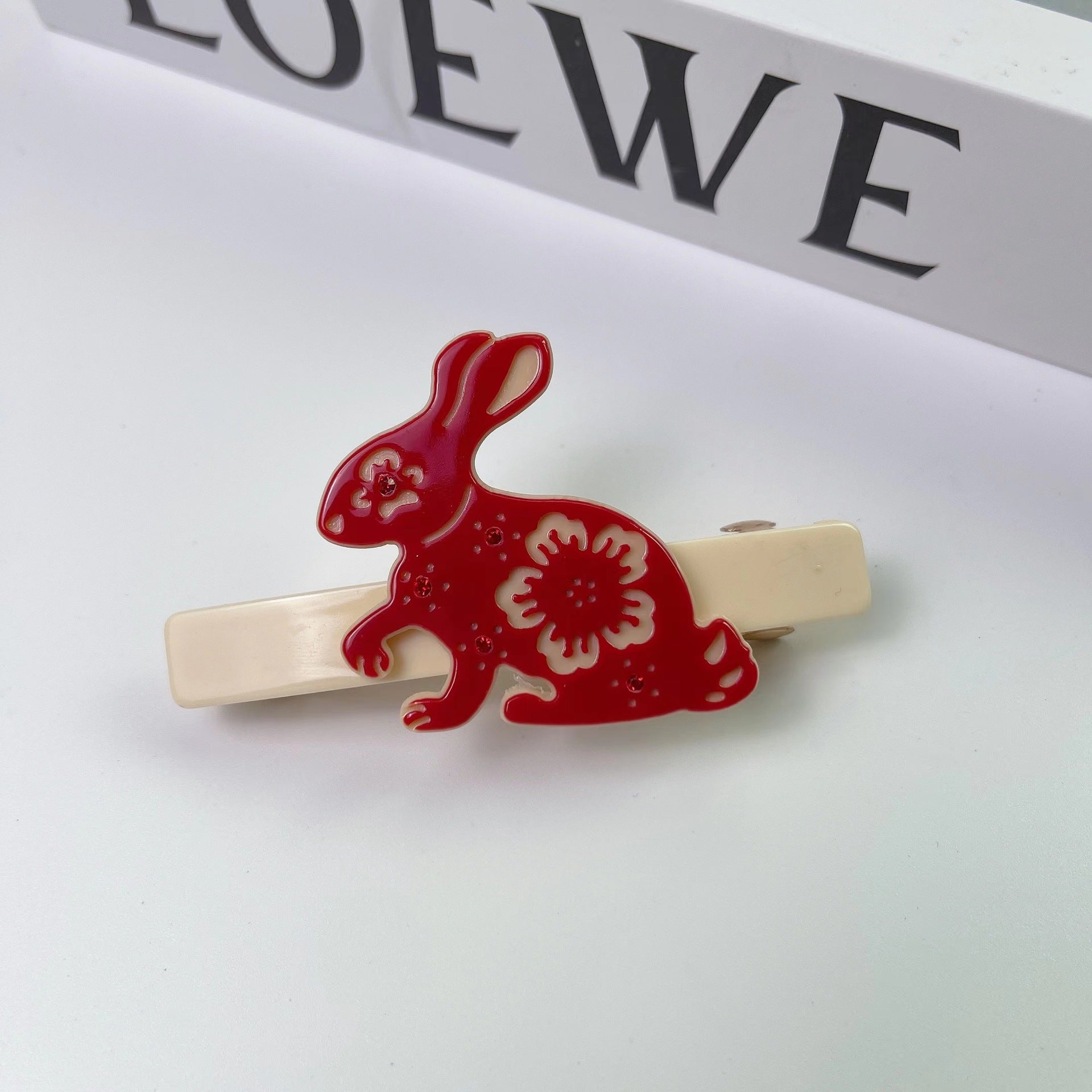 Cute Acetate Rabbit Clip Barrette