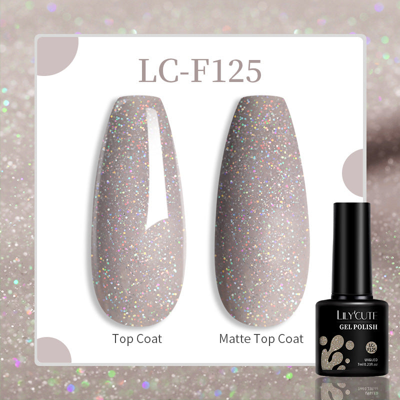 Lilycute 184 Colors Full Set Nail Glue Set Matte Nail Art Non-wash Sealing Layer Nail Polish Gel Base Gel