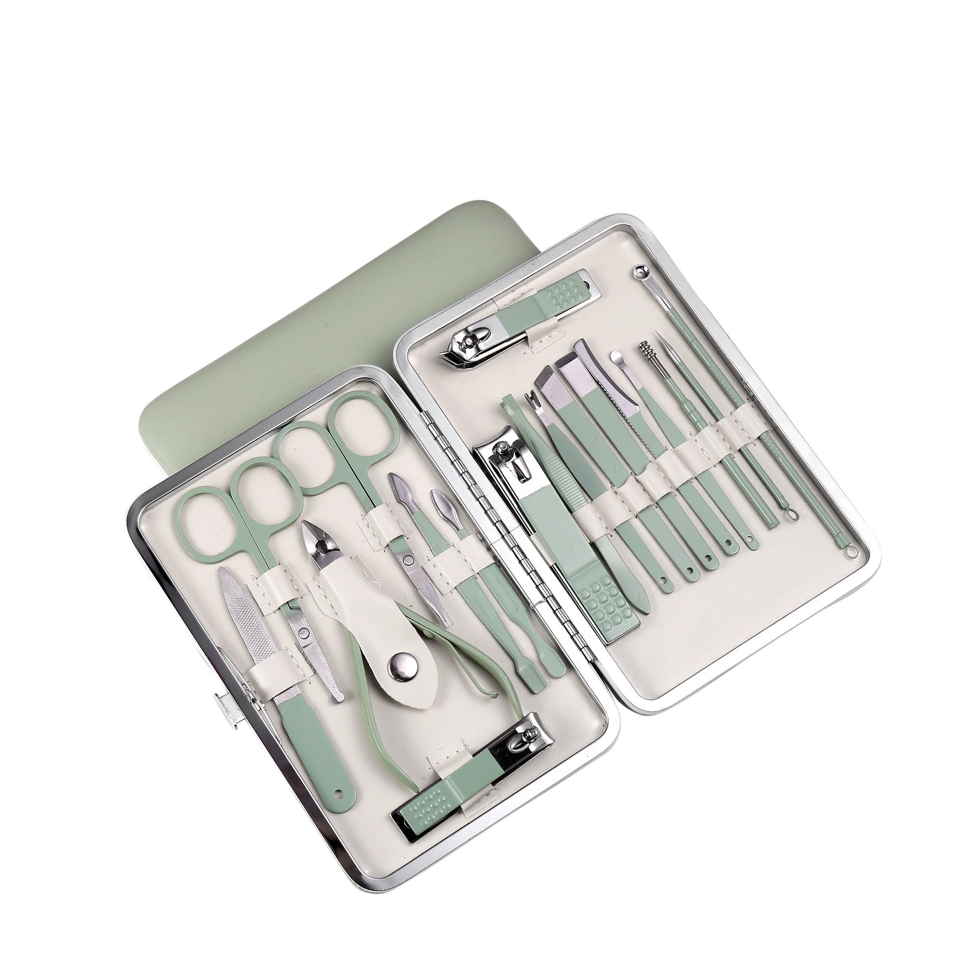 Mockup Stainless Steel Nail Scissor Set 18-piece Manicure Implement  Clippers