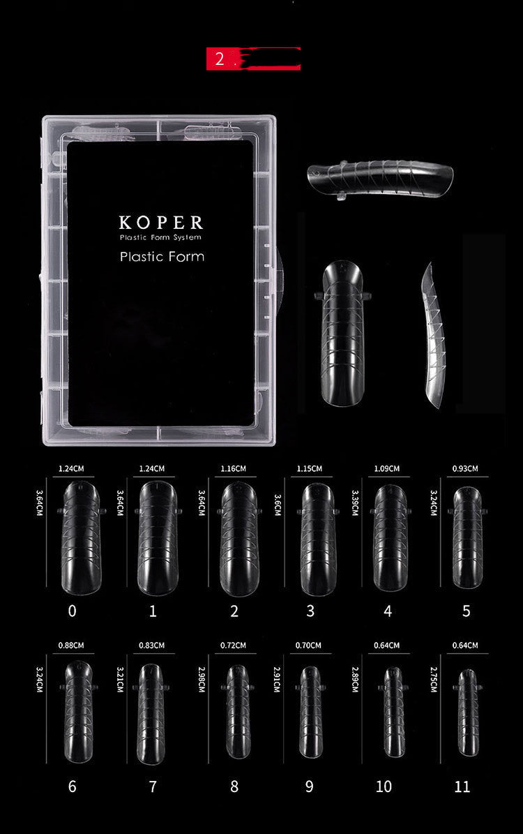 Koper Nail Without Paper Support To Extend The Plastic Nail Mold