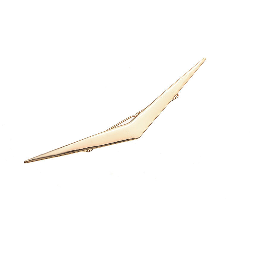 Korean Version Of Creative Headdress Retro Exaggerated Feather Leaf Spring Hairpin