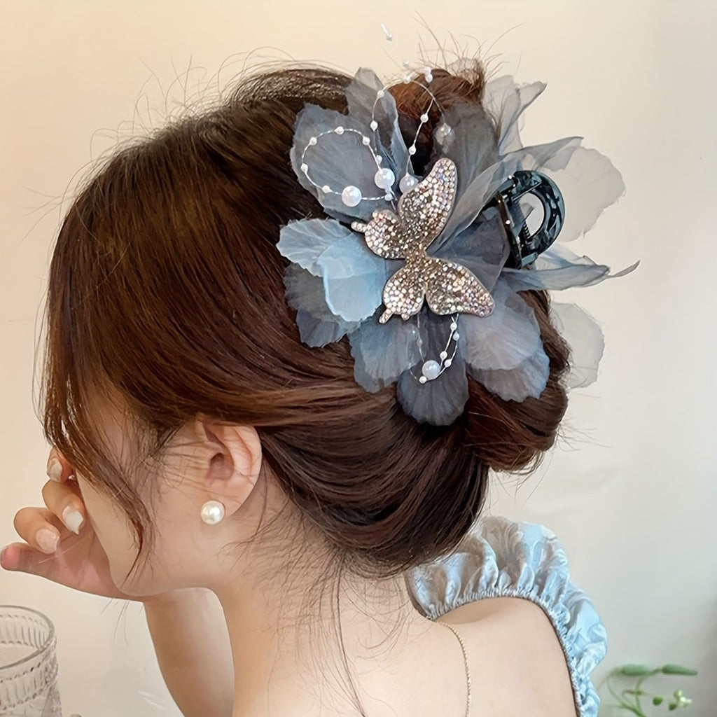 Elegant Bow Stylish Updo Shark Clip Hair Accessory