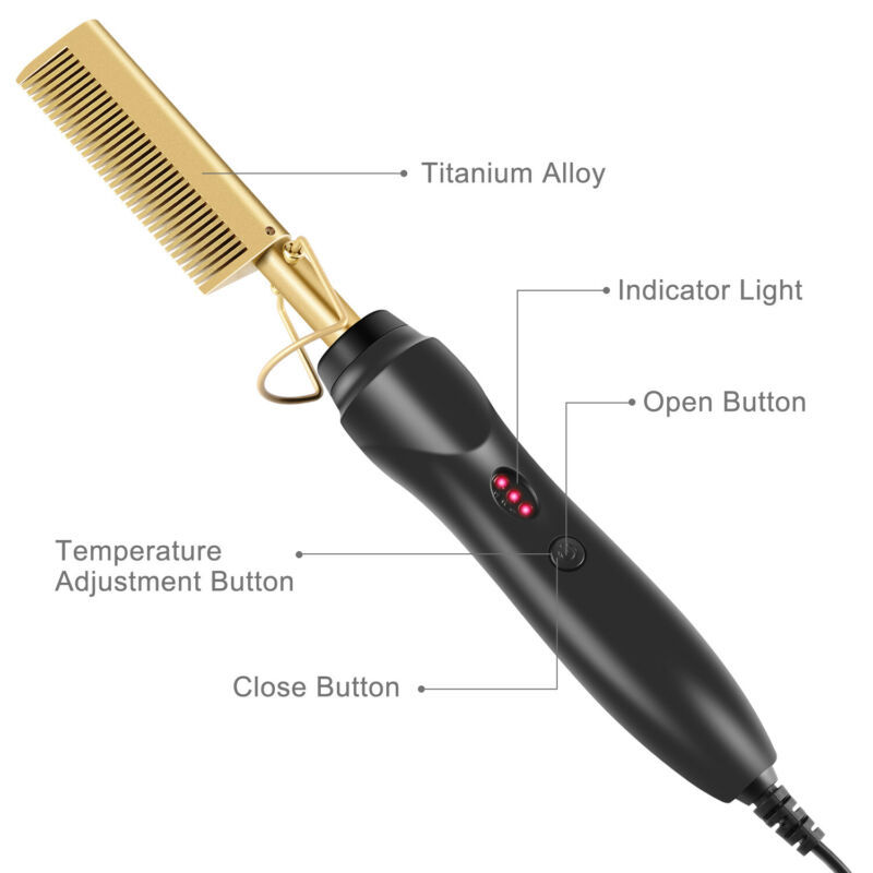 Quick Heating Comb Dry And Wet Dual Purpose Copper Comb