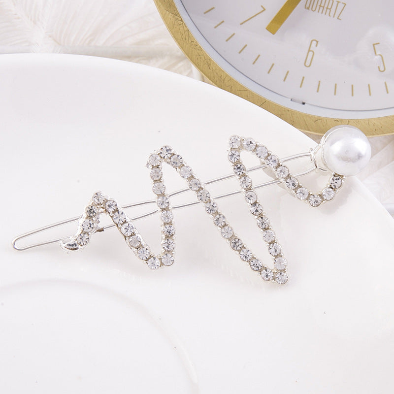 Pearl Word Clip Bangs Clip Hair Accessories