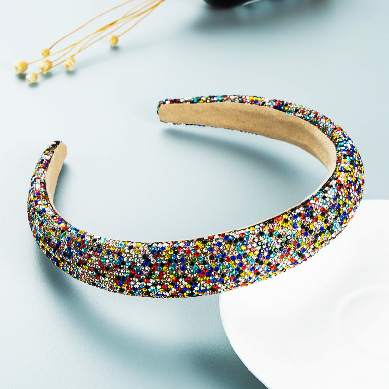 He Hair Hoop Vintage Baroque Gypsophila Rhinestone