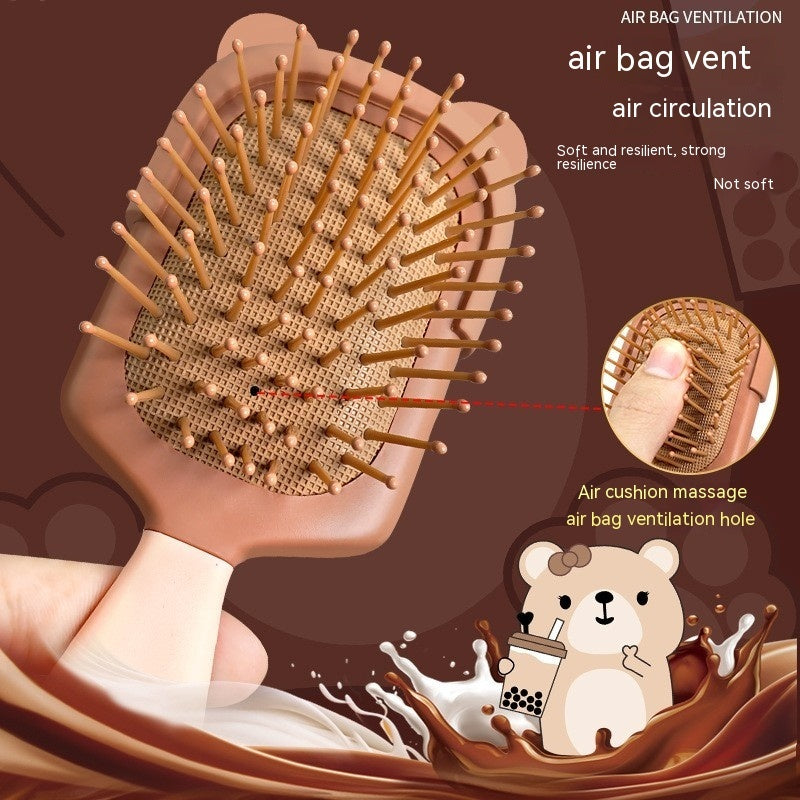 Portable Milk Bear Air Cushion Comb Cute Cartoon