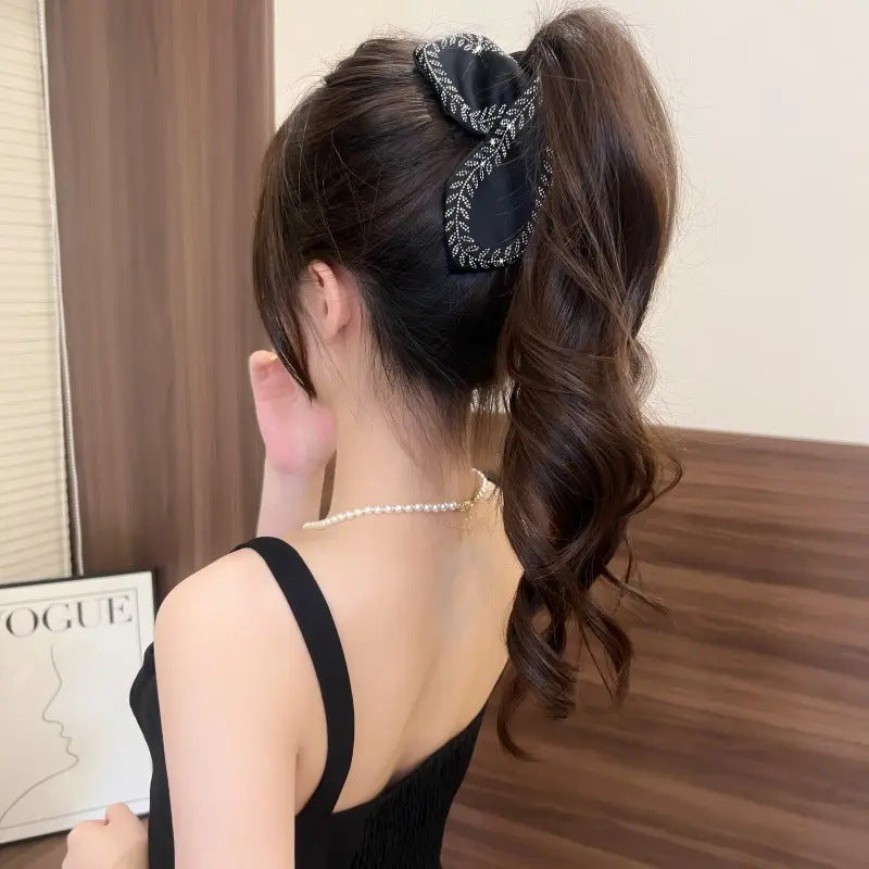 Blade Wheat Shark Clip Rhinestone Hair Accessories