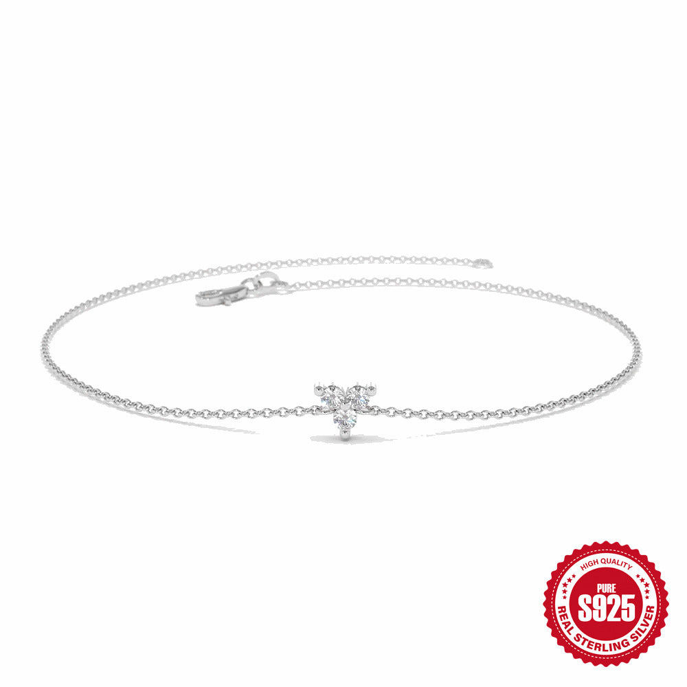 Triangle Studded Diamond Classic Foundation Versatile Temperament Bracelet